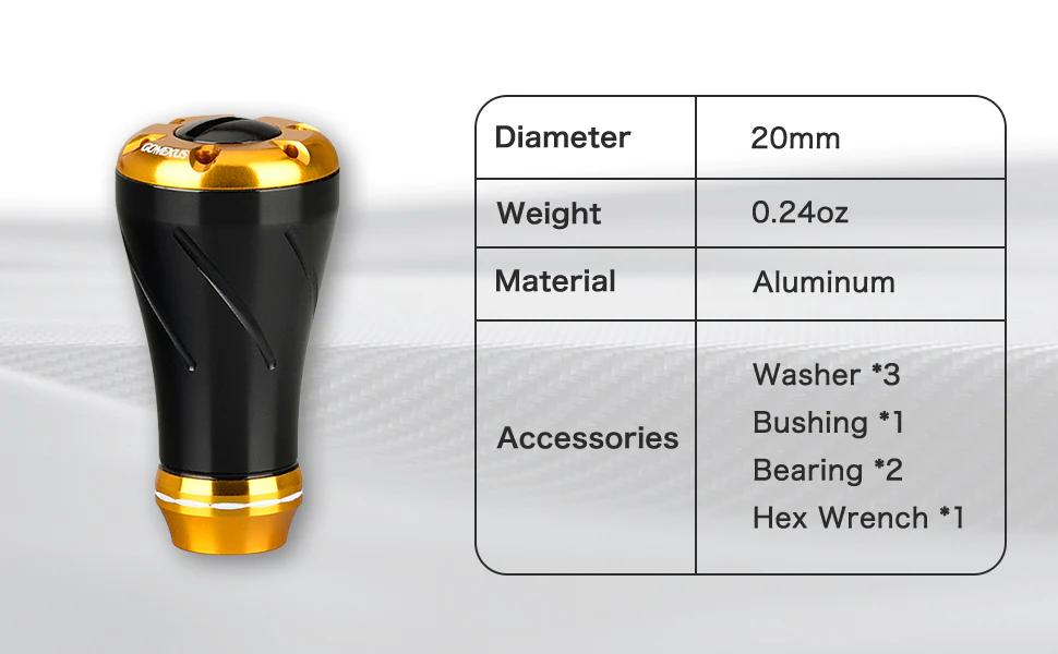 Gomexus Aluminum Reel Power Knob