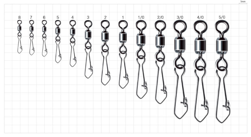 SASAME Power Stainless Swivel with Snap (210-D)