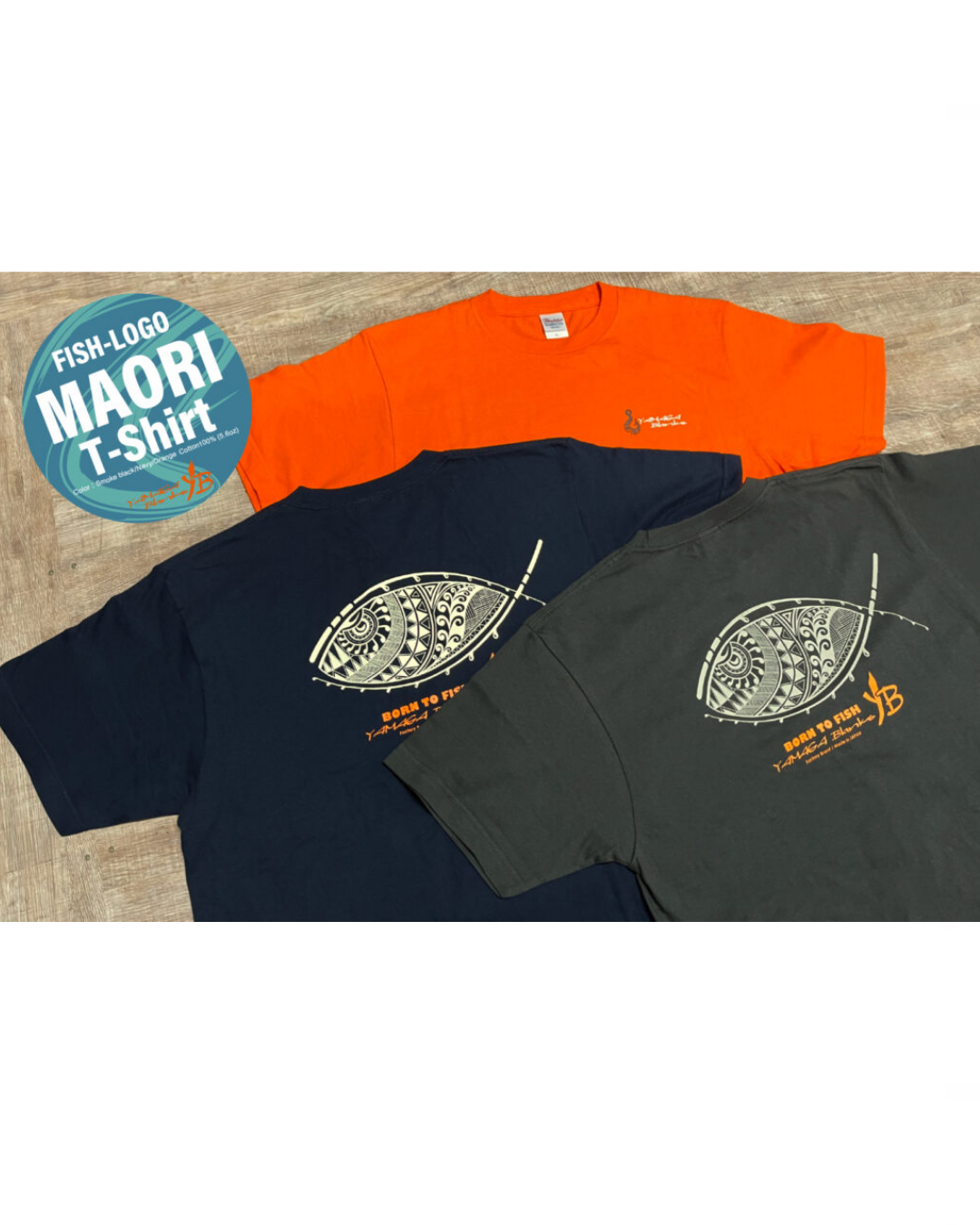 YB Maori fish T-shirt