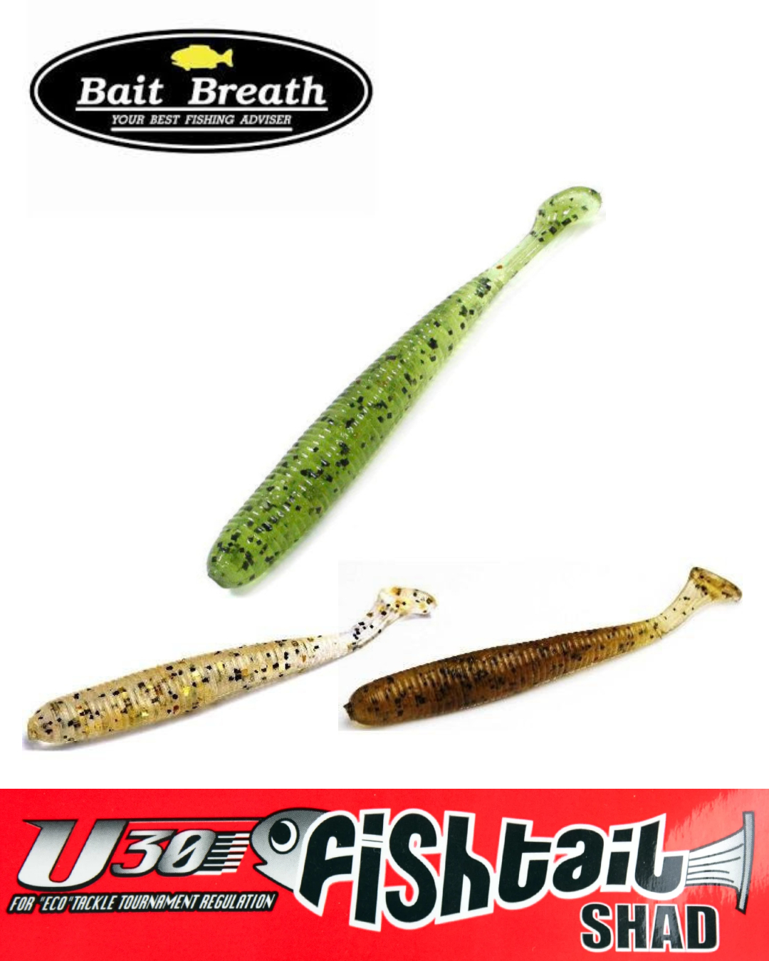 Bait Breath Fish Tail SHAD U30 2.8"