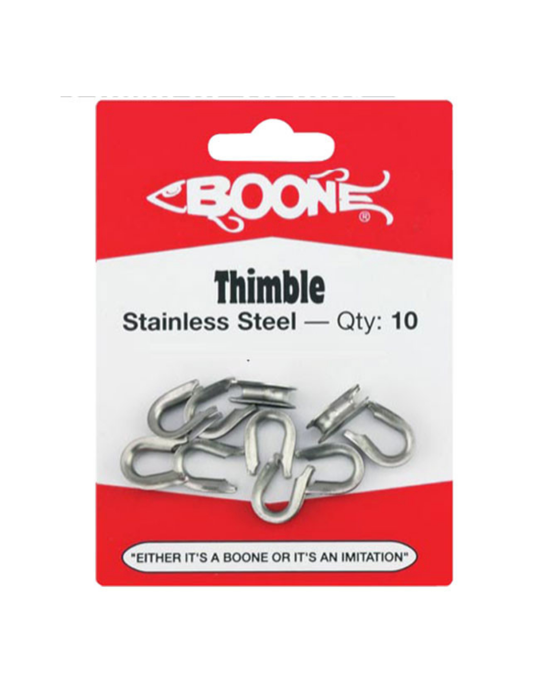 BOONE STAINLESS STEEL THIMBLE 7 MM  ID 1.5