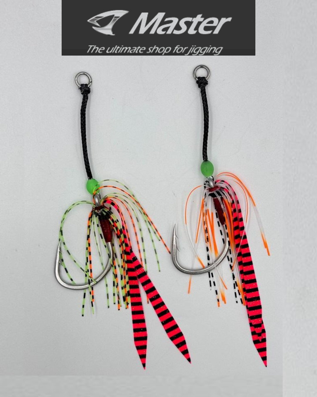 Jigging Master Super Monster Hook with flasher skirt