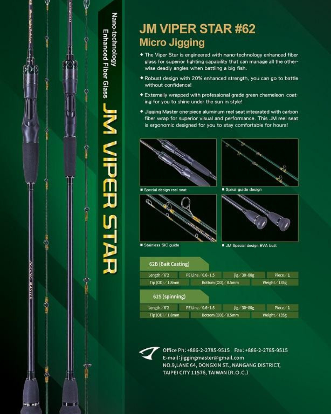 Jigging Master VIPER STAR 62 Micro Jigging Prototype