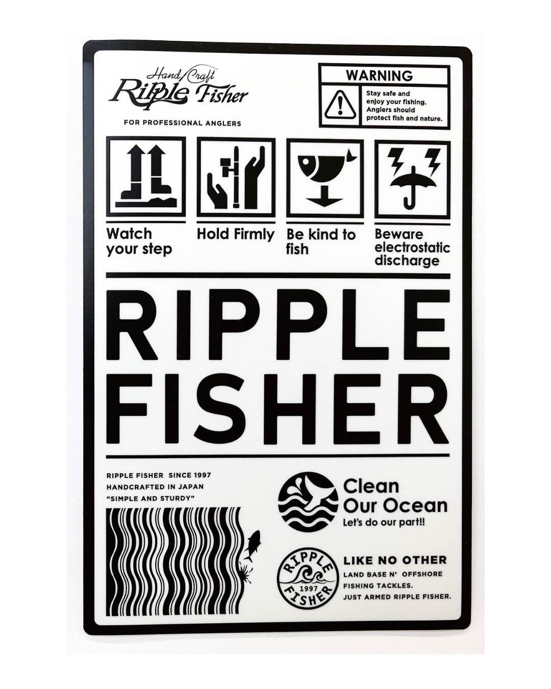 Ripple Fisher Label Sticker