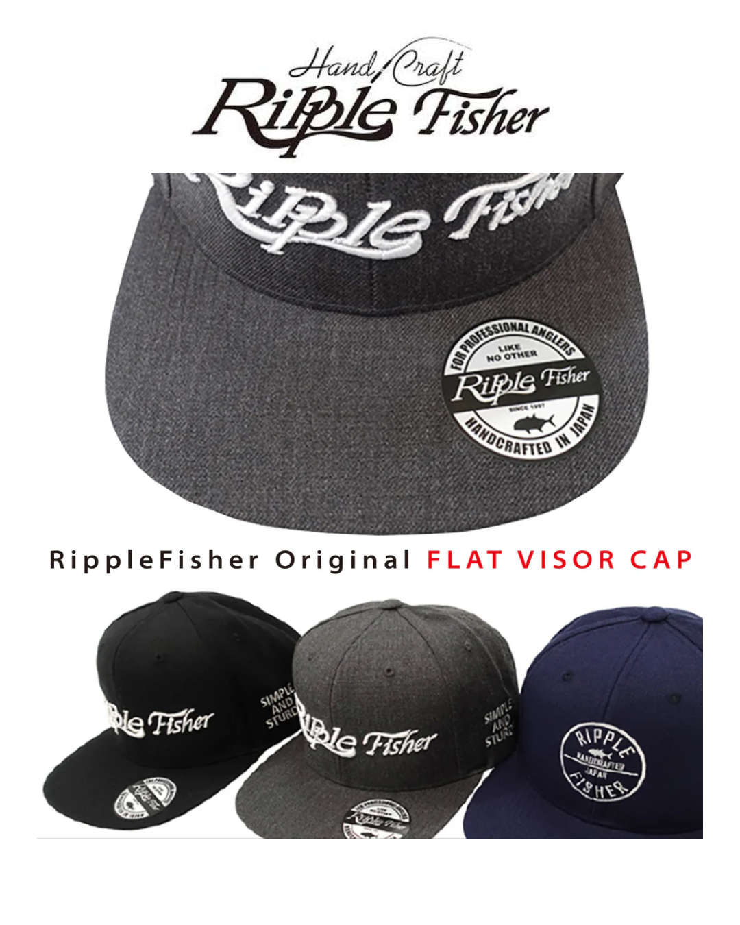 Ripple Fisher Flat Visor Cap