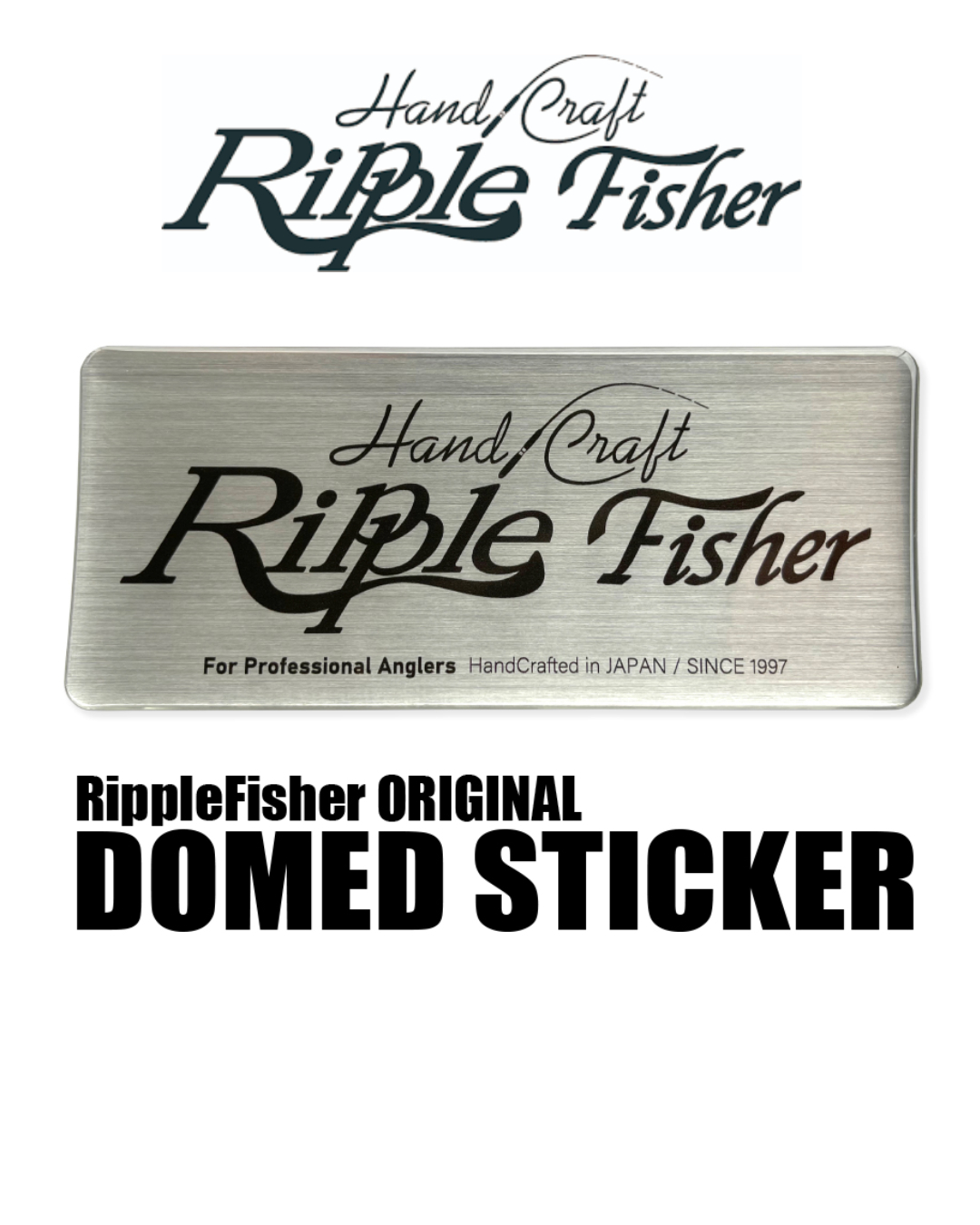 Ripple Fisher Domed sticker